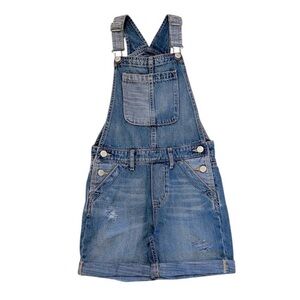 GAP kids Denim Shortalls, Short overalls, mixed washed denim, Adjustable, Med